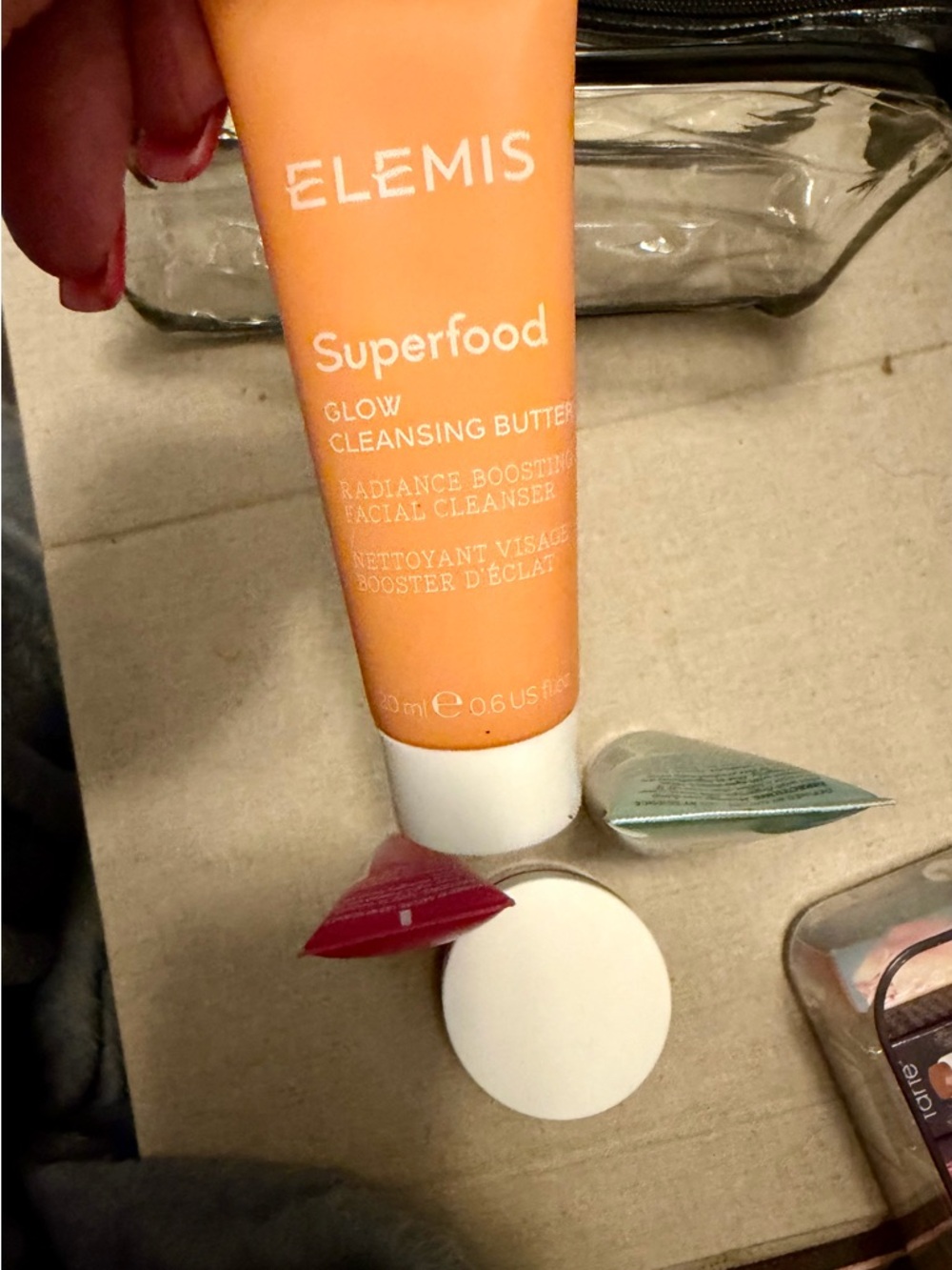 Elemis Skincare Travel Set with Clear/Black Cosmetic Bag - NEW - Picture 6 of 9
